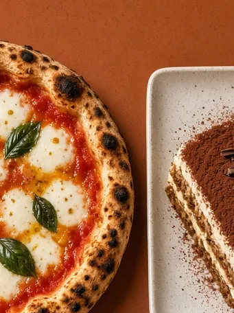 Tiramisu with cocoa